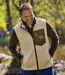 Mouwloos vest met sherpavoering-2