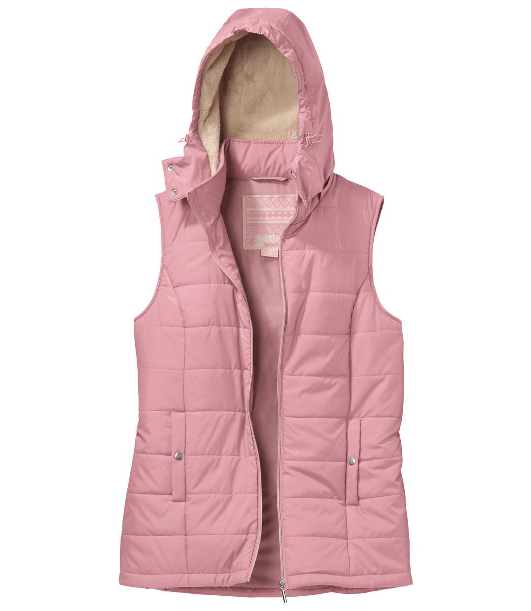 Gilet matelassé déperlant femme - rose