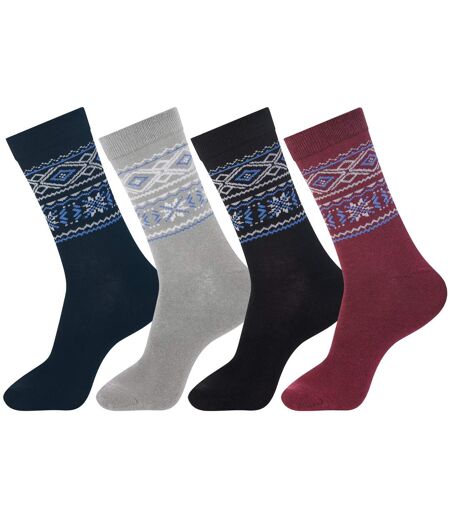 Lot de 4 Paires de Chaussettes Fantaisie