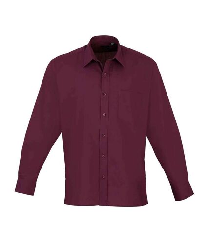 Chemise homme aubergine Premier