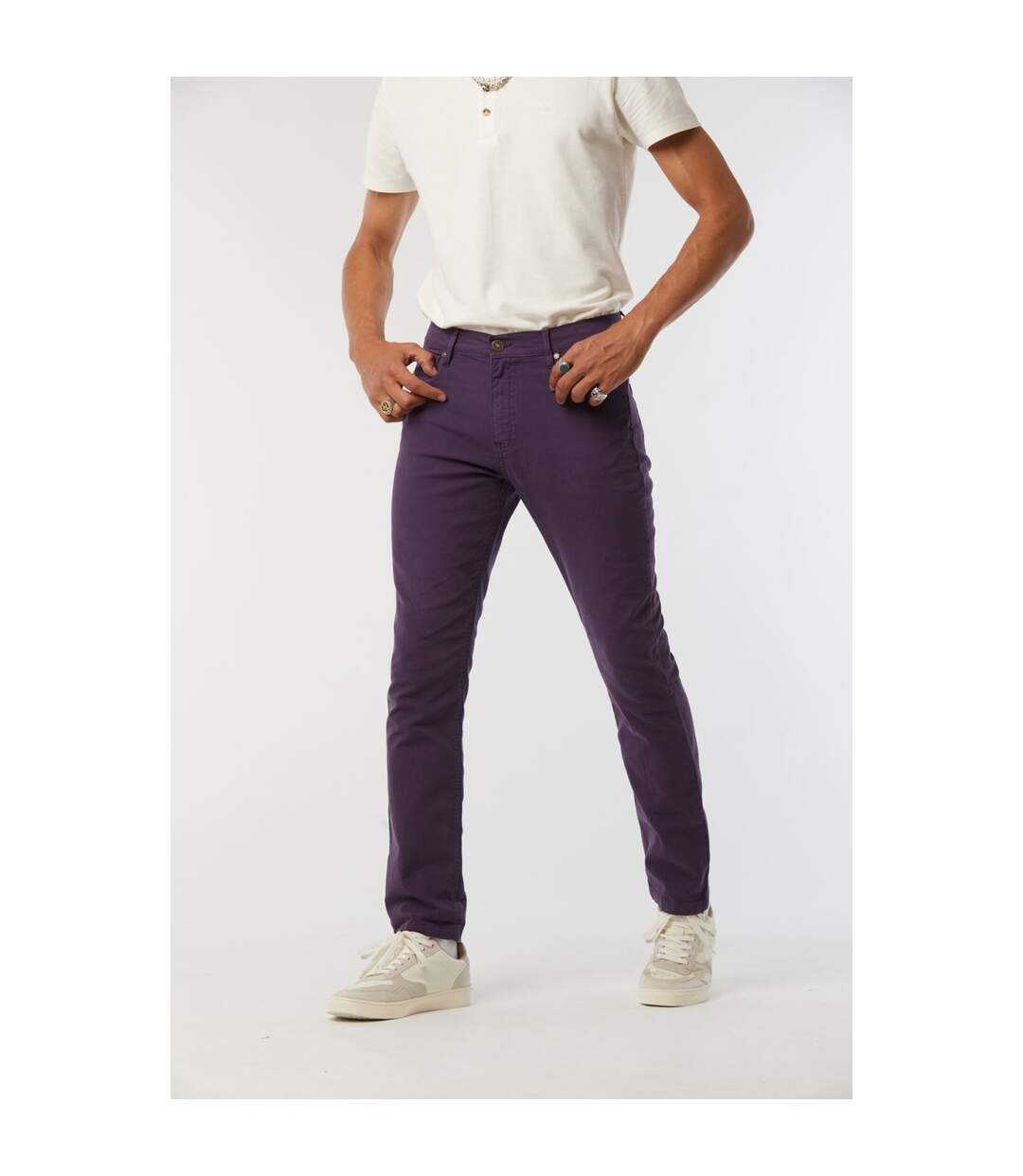 Pantalon coton straight LC126ZP 9803