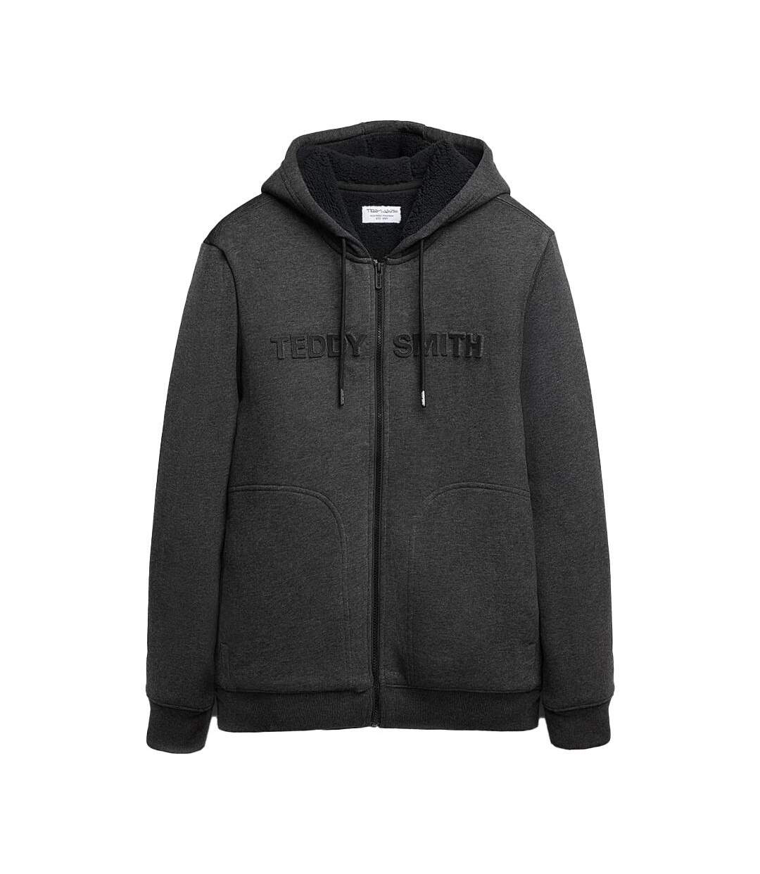 Veste zippée grise homme teddy smith giclass - l-1