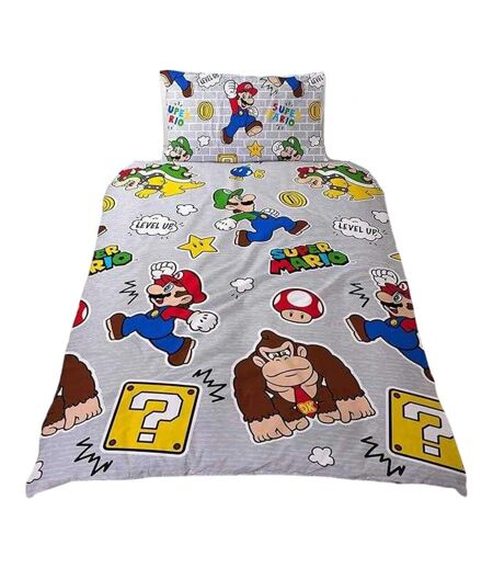 Reversible Duvet Set Multicoloured Super Mario
