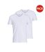 Pack Of 2  Mens V Neck Regular T-shirt  White Jack And Jones-2