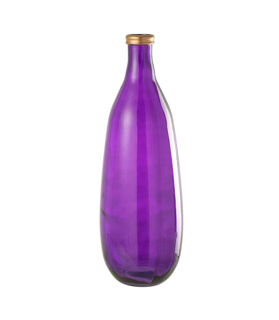 Vase Déco en Verre Mandie 75cm Mauve-1