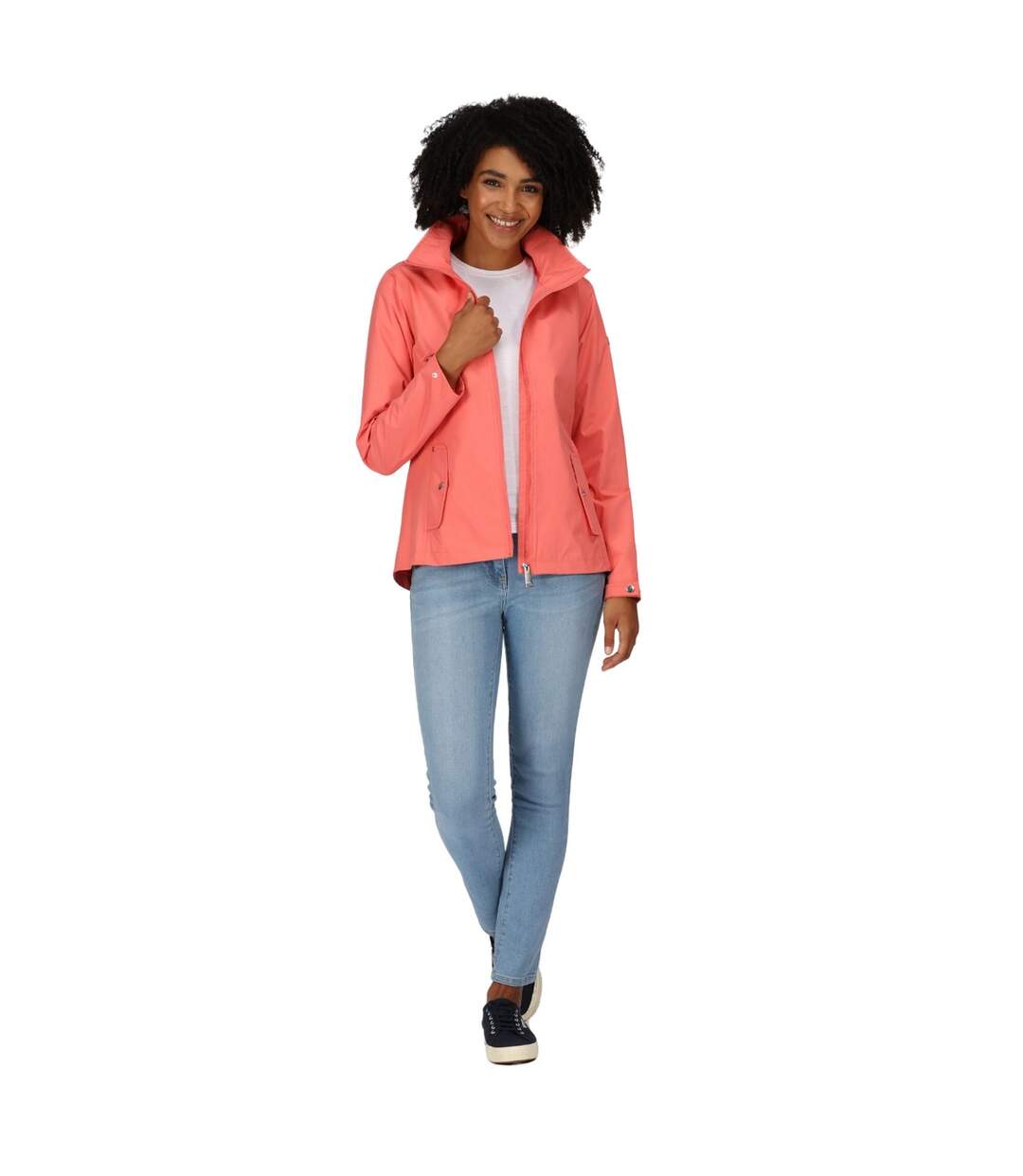 Veste imperméable laiyah femme pêche foncé Regatta-4