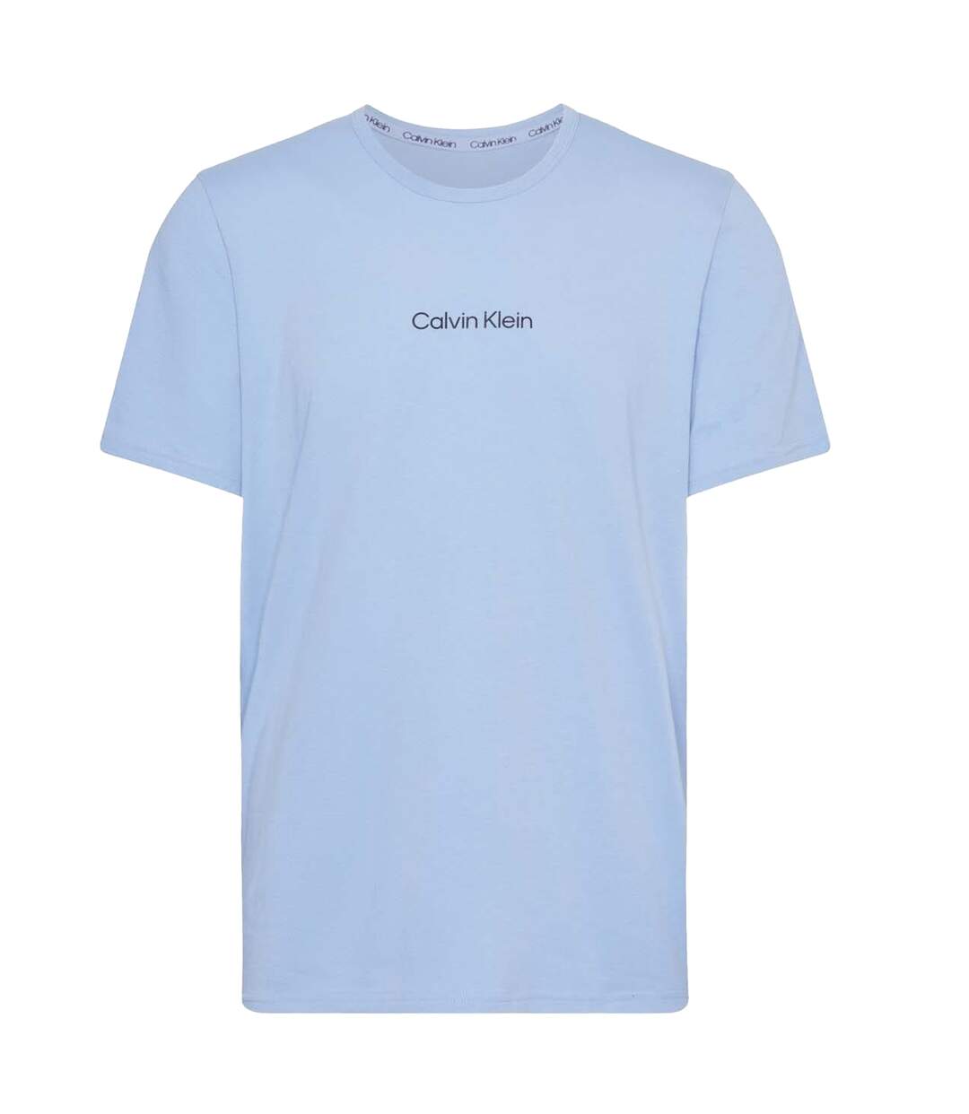 Mens Crew Neck Lounge T-shirt Blue Calvin Klein-2