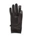 Mens wind resistant fleece lined winter gloves black Mountain Warehouse