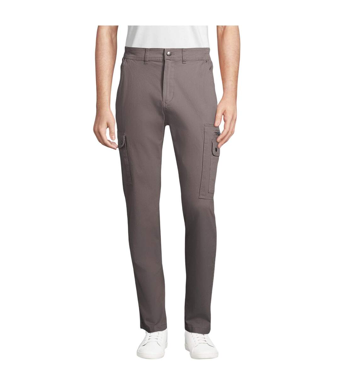 Pantalon Docker Homme Gris Foncé Uni SOLS-2