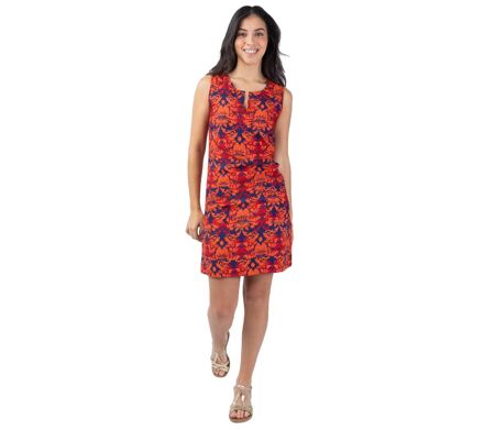Robe courte femme été MARLA imprimé ethnique original Coton Du Monde
