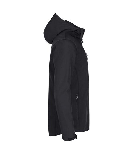 Mens Classic Soft Shell Jacket Black Clique