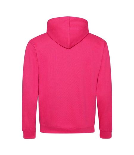 Awdis Varsity Hooded Sweatshirt / Hoodie (Hot Pink / French Navy)