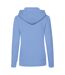 Sweat À Capuche Classic Femme Bleu Ciel Fruit Of The Loom-2