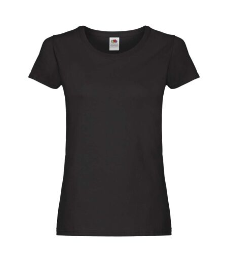 Fruit of the Loom Womens/Ladies T-Shirt (Black) - UTBC5439