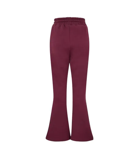 Womens/ladies Inspire Flared Joggers Fig Gym King
