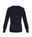Womens/ladies Essential Acrylic V Neck Cardigan Navy Premier-2
