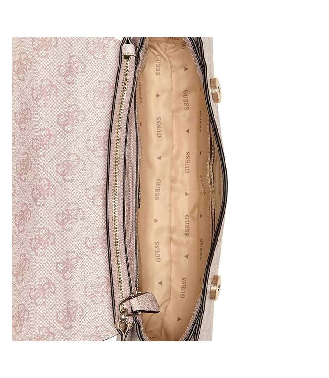 Sac à bandoulière rose clair femme guess zamira-3