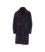 Mens flannel fleece robe navy Pierre Roche