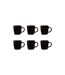 Lot de 6 Mugs en Céramique Lounge 40cl Noir