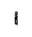Womens/ladies Valerie Velvet Wide Leg Trousers Black Lily And Lionel-1
