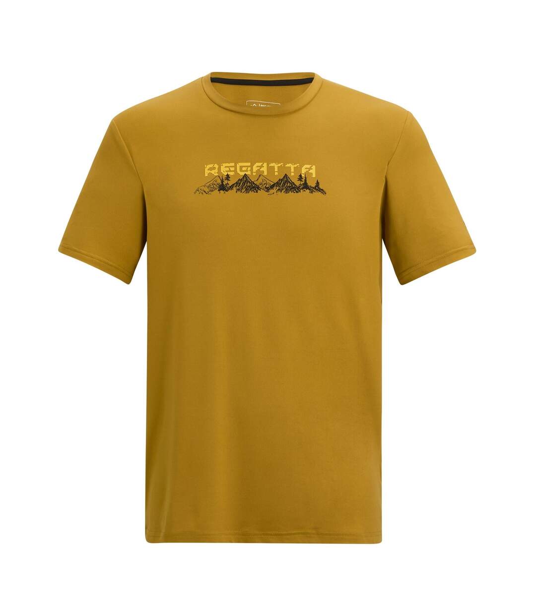 T-shirt Motif/style Coucher De Soleil Fingal Homme Jaune Vieil Or Regatta-2