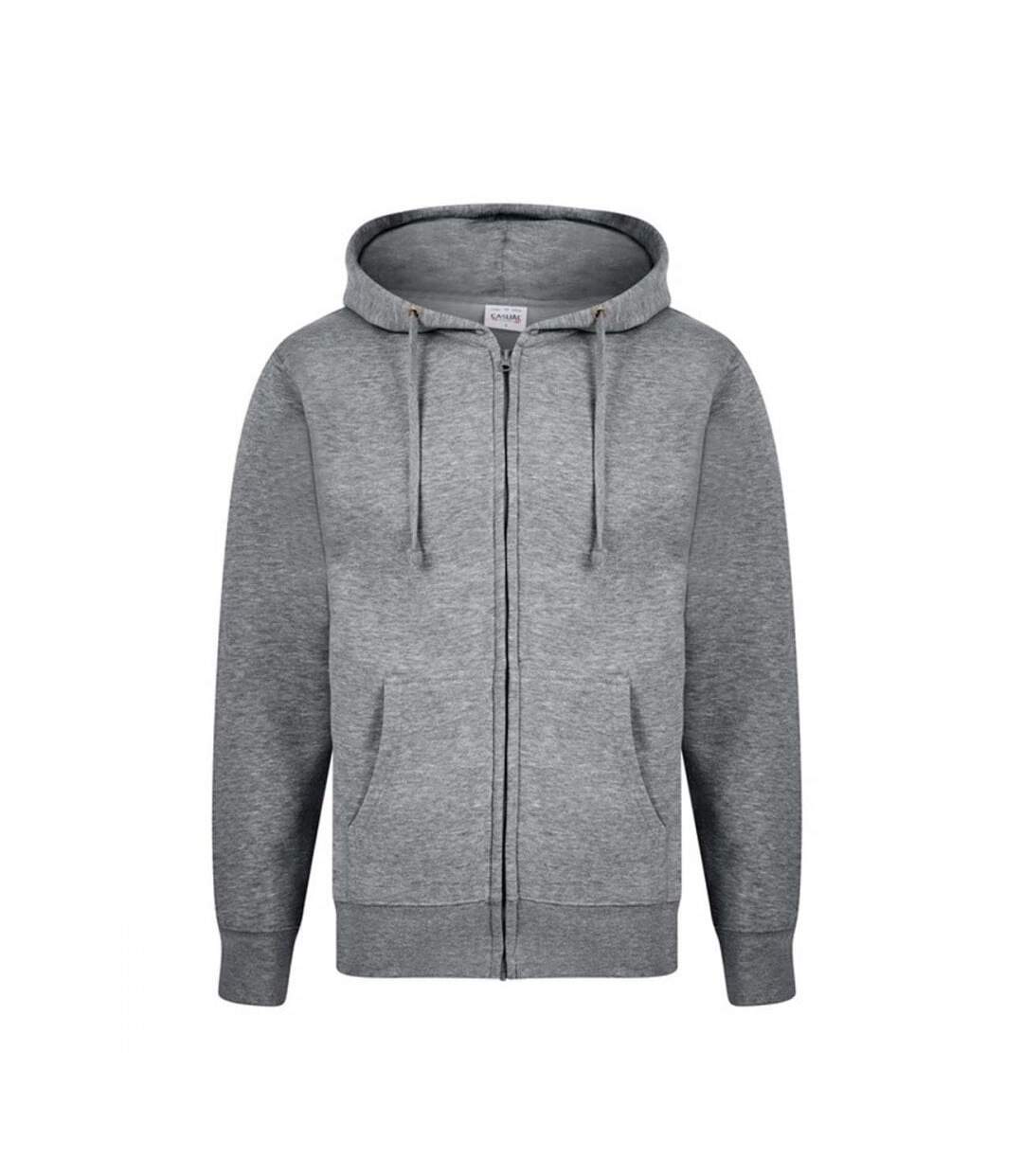 Casual Classic Mens Zip Hood (Sport Gray) - UTAB256