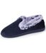 Isotoner Chaussons Charentaises femme détails fausse fourrure-1