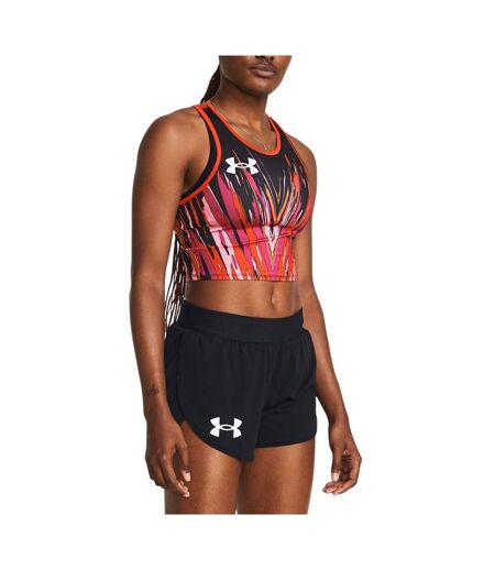 Womens/ladies Pro Runner Tank Top Black Under Armour