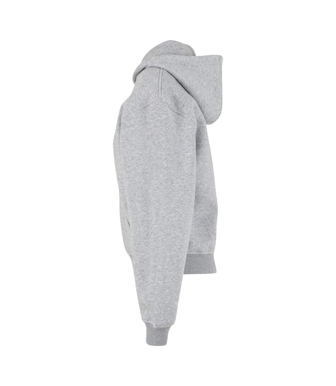 Womens/ladies Loose Fit Hoodie Heather Grey Build Your Brand-4