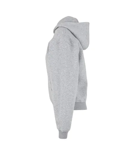 Womens/ladies Loose Fit Hoodie Heather Grey Build Your Brand