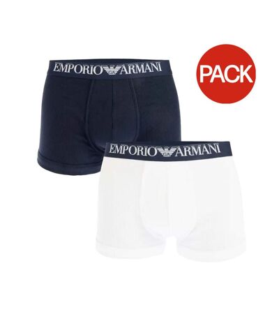 Boxers homme bleu marine / blanc Emporio Armani
