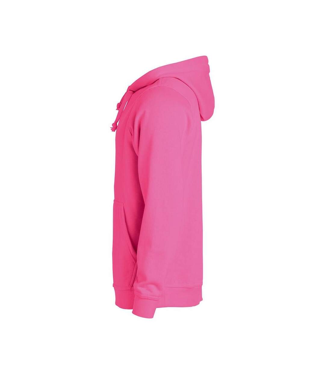 Unisex Adult Basic Hoodie Bright Cerise Clique-3