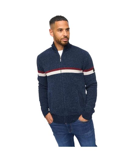 Pull Stampton Chenille Homme Bleu Marine Bewley & Ritch