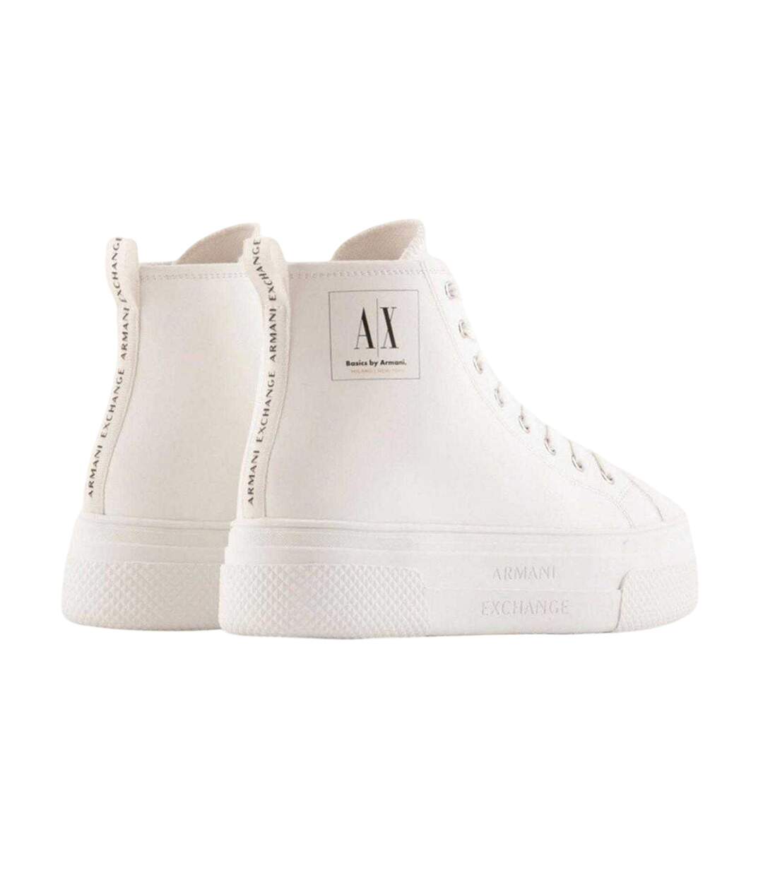 Baskets Montantes Femme Blanc Cassé Armani Exchange-2