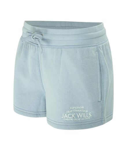 Short De Jogging Motif/style Logo Femme Bleu Pâle Jack Wills