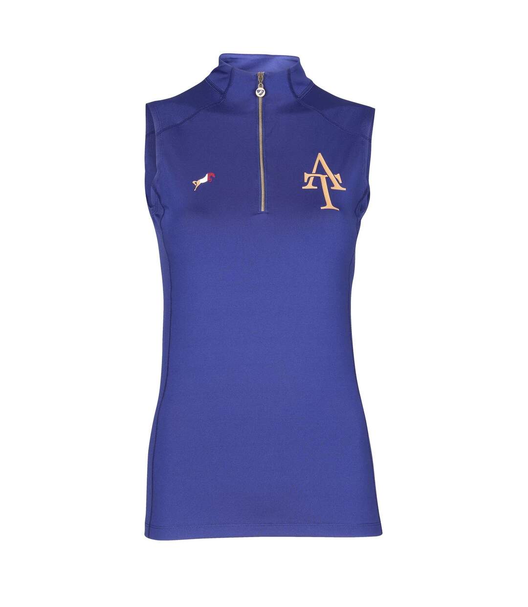 Haut thermique team femme bleu marine Aubrion-1