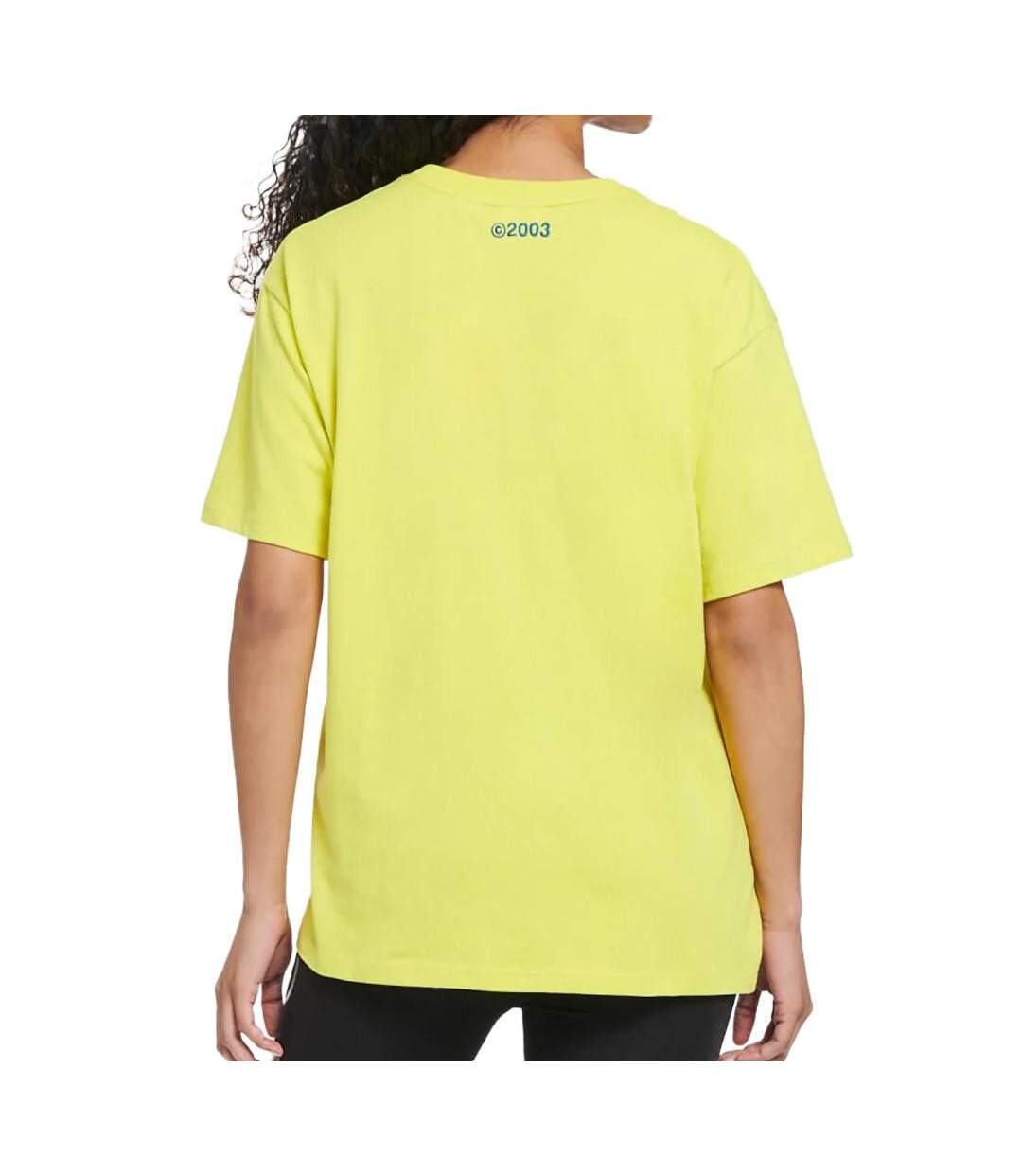 T-Shirt Jaune Femme Superdry Corporate - M-2