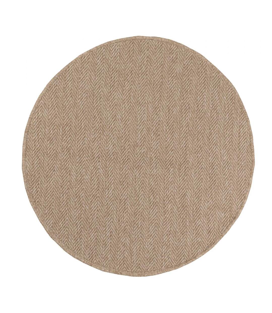 Tapis extérieur tissé kilim rond JUTE ART 4-4