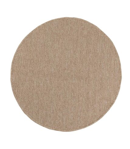 Tapis extérieur tissé kilim rond JUTE ART 4