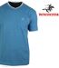 WINCHESTER SERPICO1 — Tee-shirt col V bleu : l'élégance décontractée en pur coton-4