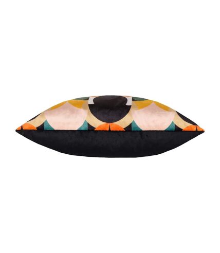 Raeya art deco cushion cover 45cm x 45cm peach/black Heya Home