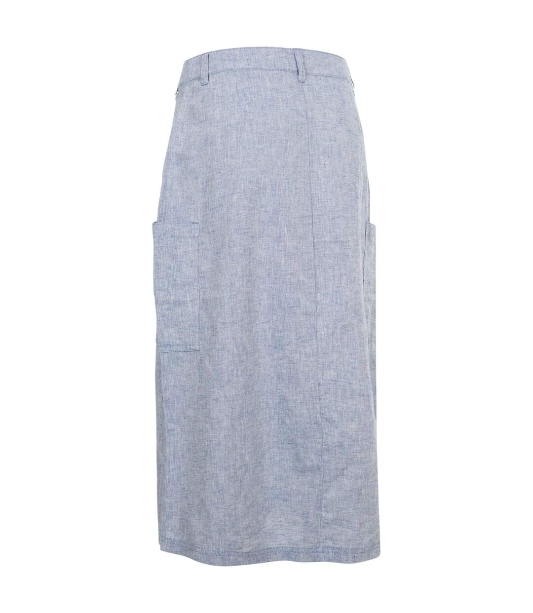 Jupe Unie Mi-longue À Boutons Alexie Femme Bleu Marine Foncé Trespass-2