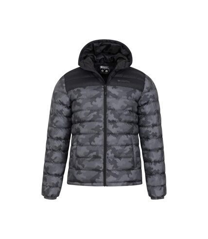 Mens seasons ii camo padded jacket black Mountain Warehouse