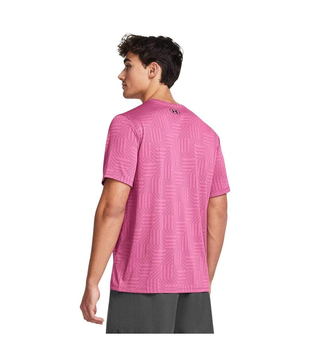 Mens Geotessa T-shirt Pink Under Armour-4