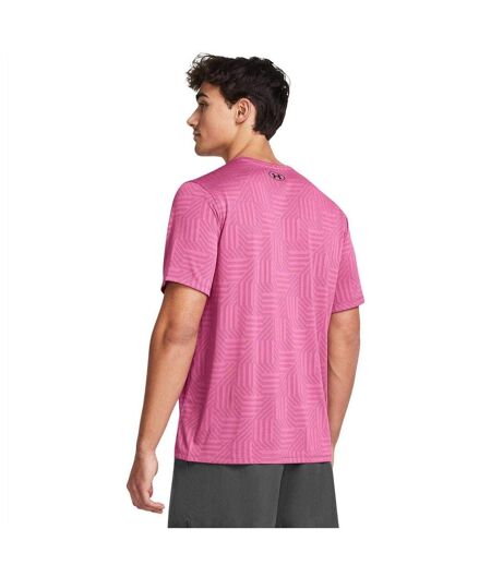 Mens Geotessa T-shirt Pink Under Armour