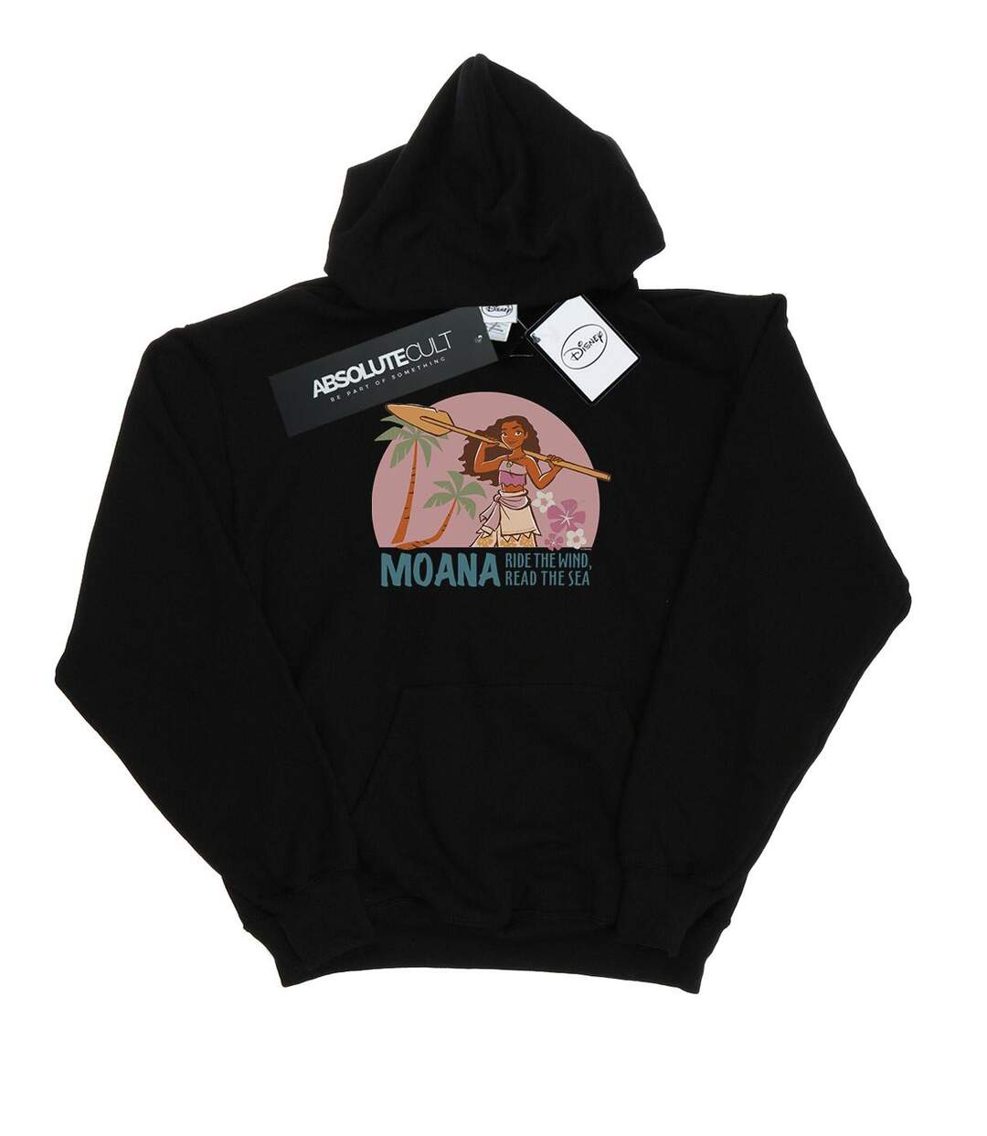Disney - Sweat à capuche MOANA READ THE SEA - Femme (Noir) - UTBI11567-1