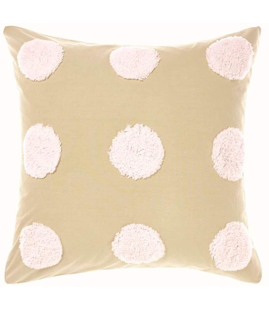 Taie d´oreiller carrée haze continental rose / beige Linen House-1