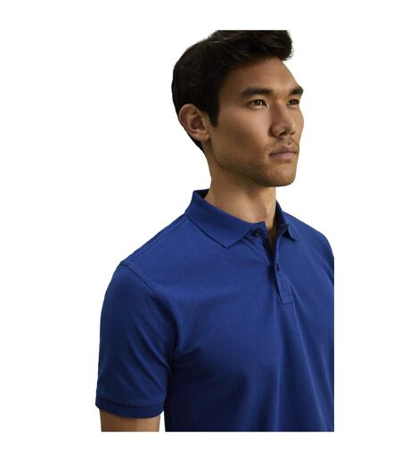 Asquith & Fox Mens Plain Short Sleeve Polo Shirt (Royal)