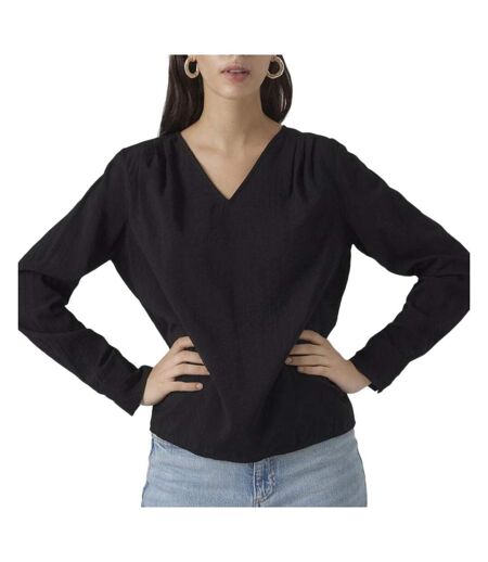 Blouse noires femme vero moda lena - l