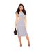 Womens/ladies Cut Out Racerback Bodycon Midi Dress Grey Missy Empire-1